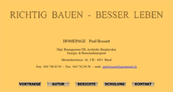 Desktop Screenshot of paul-bossert.ch