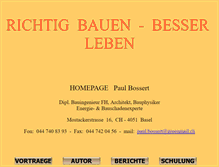 Tablet Screenshot of paul-bossert.ch